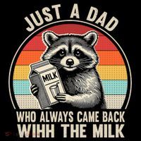 Just A Dad Who Always Came Back With The Milk Fathers Day  Coffee Mug thumb 5