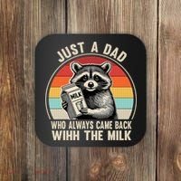 Just A Dad Who Always Came Back With The Milk Fathers Day  Coaster thumb 0