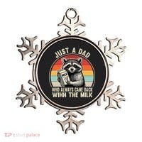 Just A Dad Who Always Came Back With The Milk Fathers Day  Ornament thumb 0