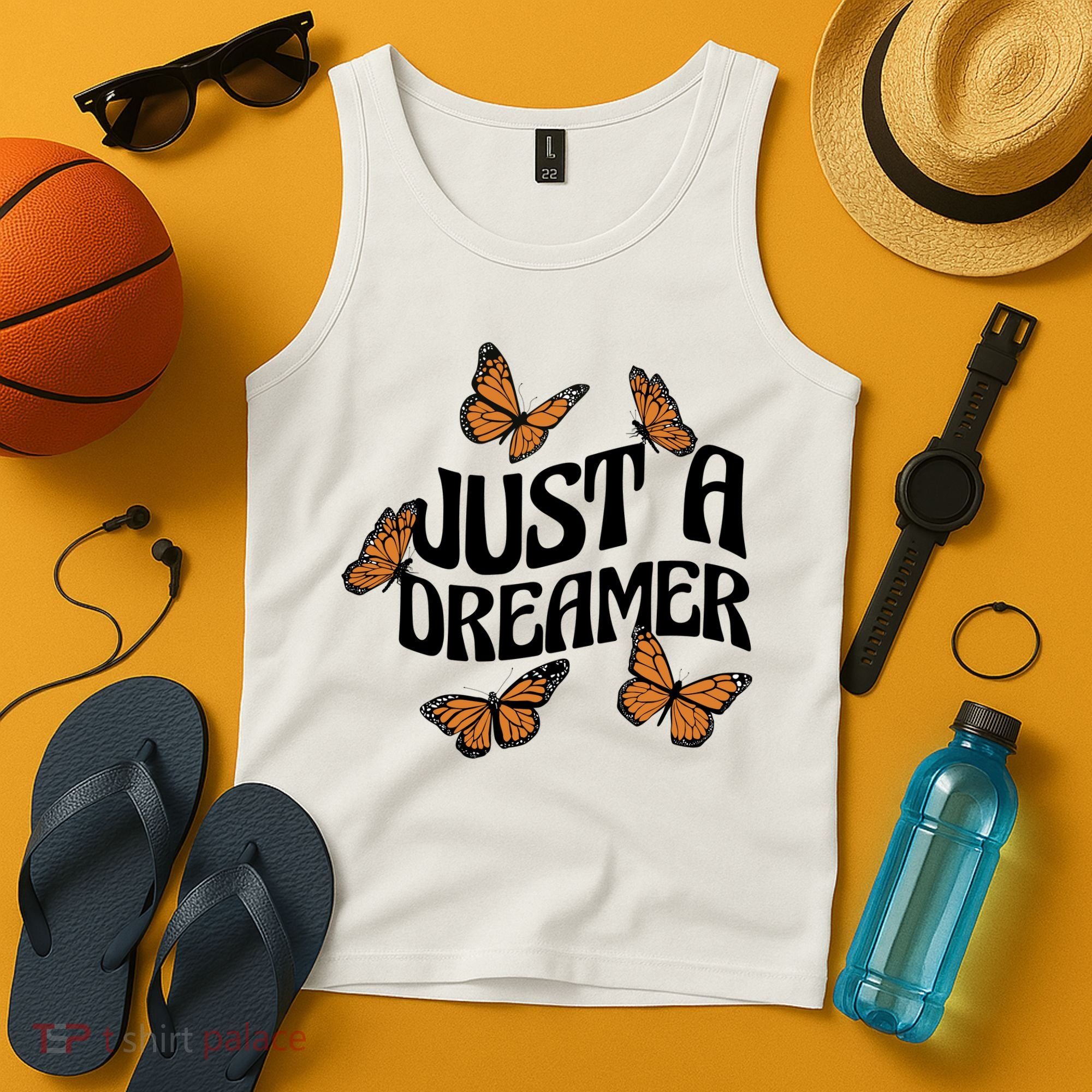 Just A Dreamer Butterfly Cute Gift Tank Top