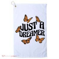 Just A Dreamer Butterfly Cute Gift Golf Towel thumb 0
