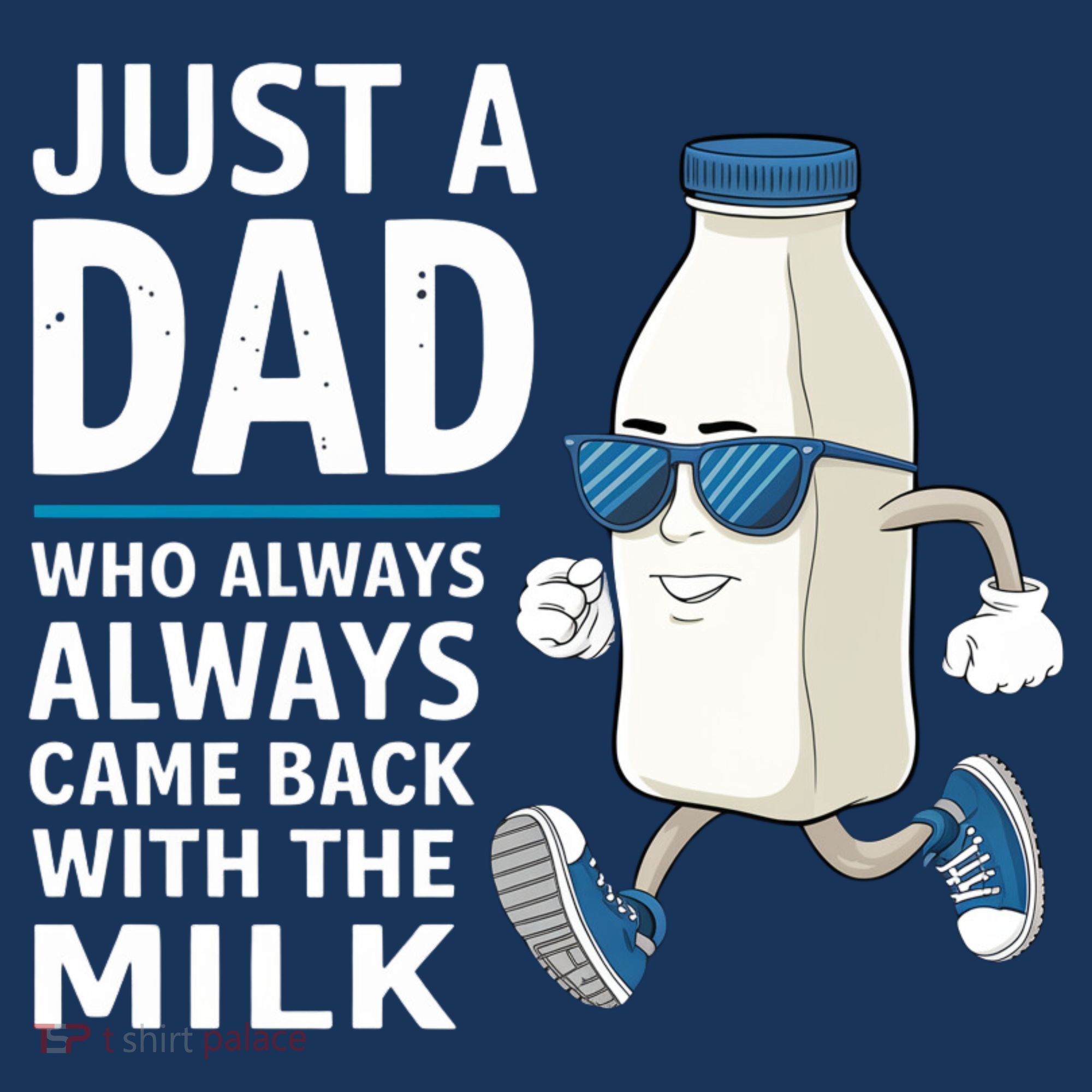 Just A Dad Who Always Came Back With The Milk Father’S Day Funny Dad Parenting Women's Tank Top