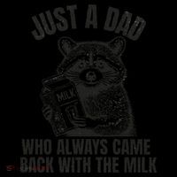 Just A Dad Who Came Back With The Milk FatherS Day Raccoon Coffee Mug thumb 5