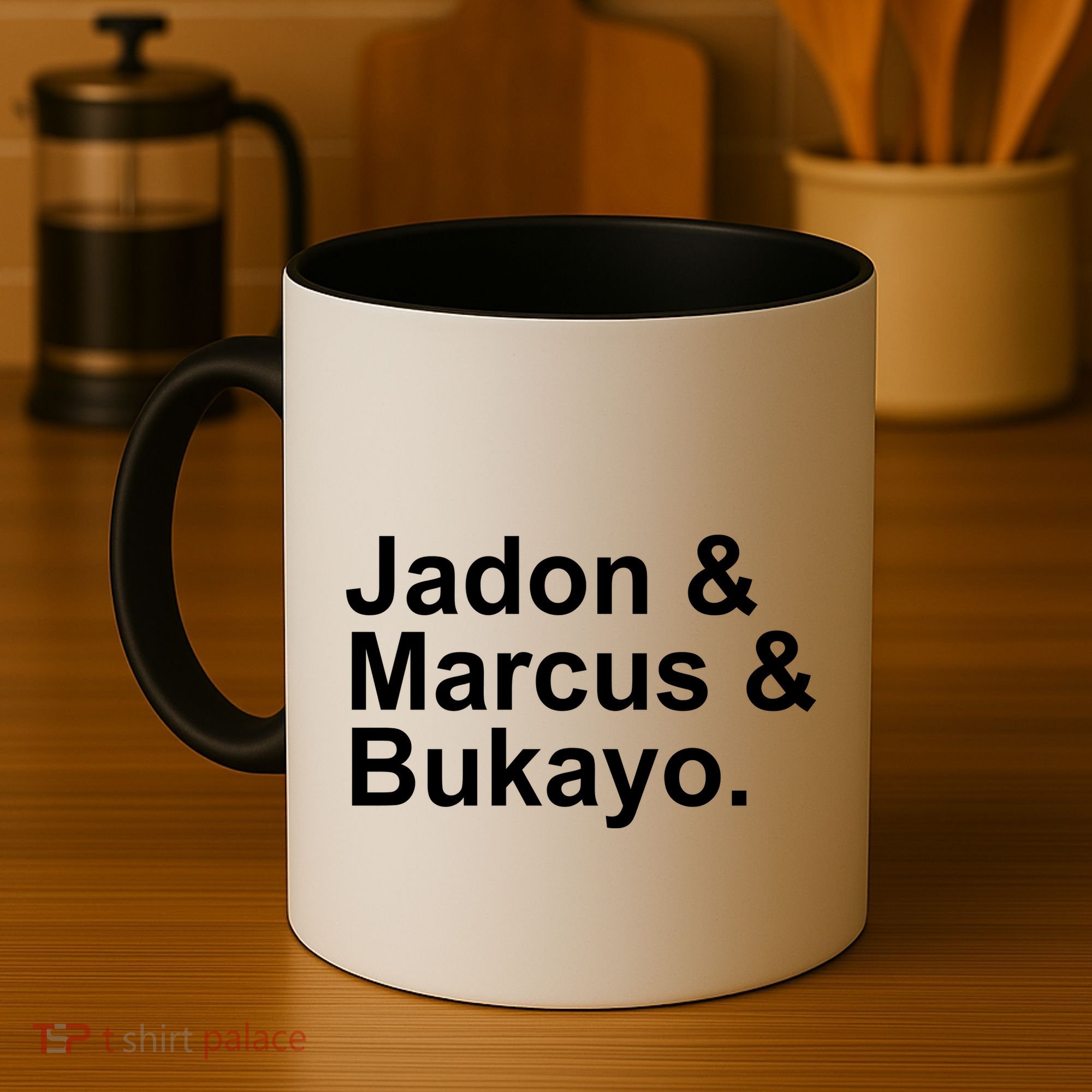Jadon and Marcus and Bukayo Coffee Mug