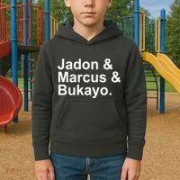 Jadon and Marcus and Bukayo Kids Hoodie thumb 2