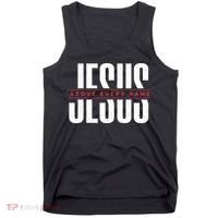 Jesus Above Every Name Inspirational Faith Lovers Tank Top thumb 0