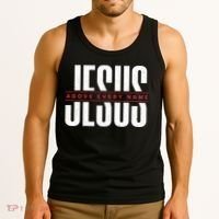 Jesus Above Every Name Inspirational Faith Lovers Tank Top thumb 3
