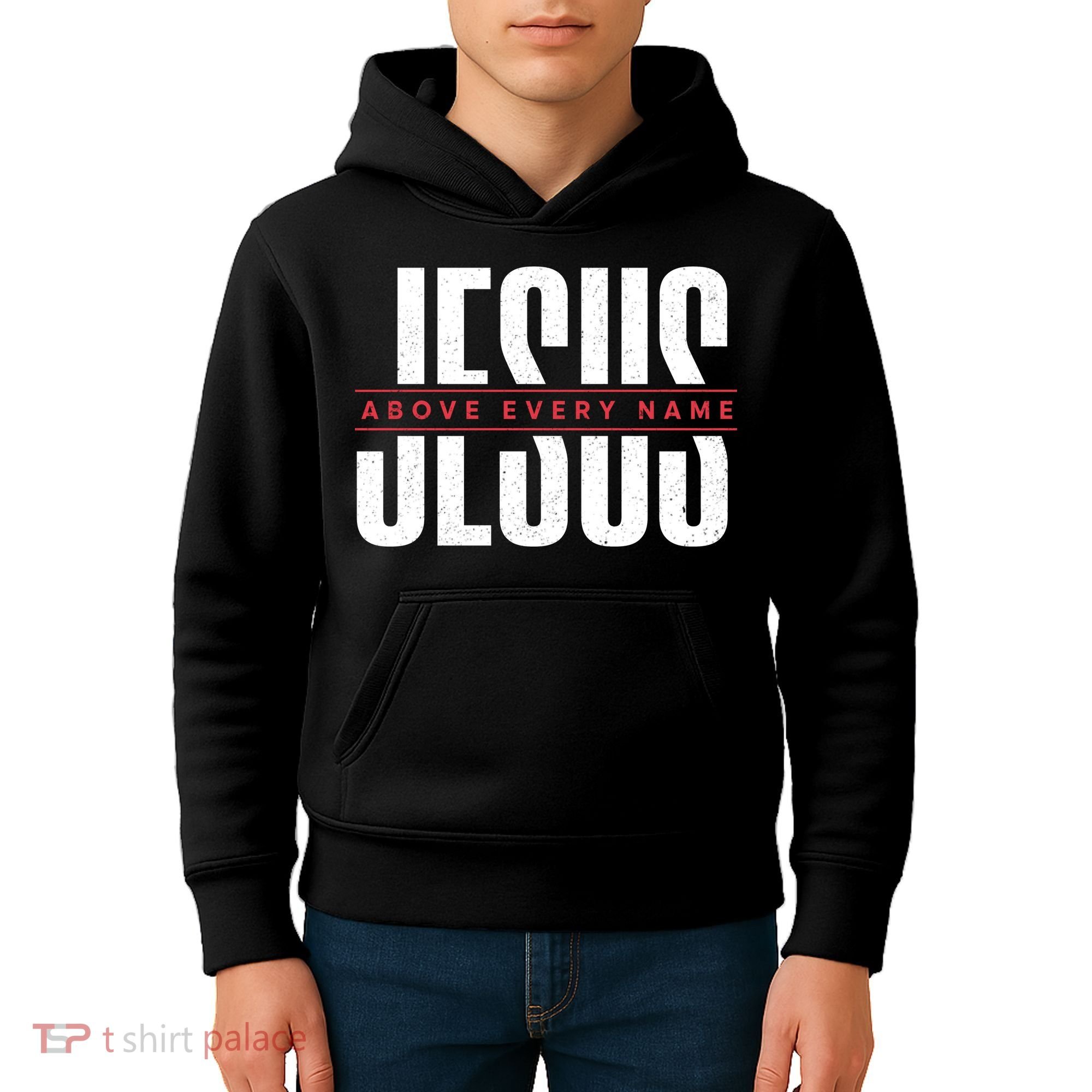 Jesus Above Every Name Inspirational Faith Lovers Kids Hoodie