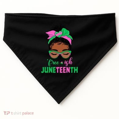 Juneteenth Aka Freeish Since 1865 Independence Day USA-Made Doggie Bandana