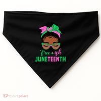 Juneteenth Aka Freeish Since 1865 Independence Day USA-Made Doggie Bandana thumb 0