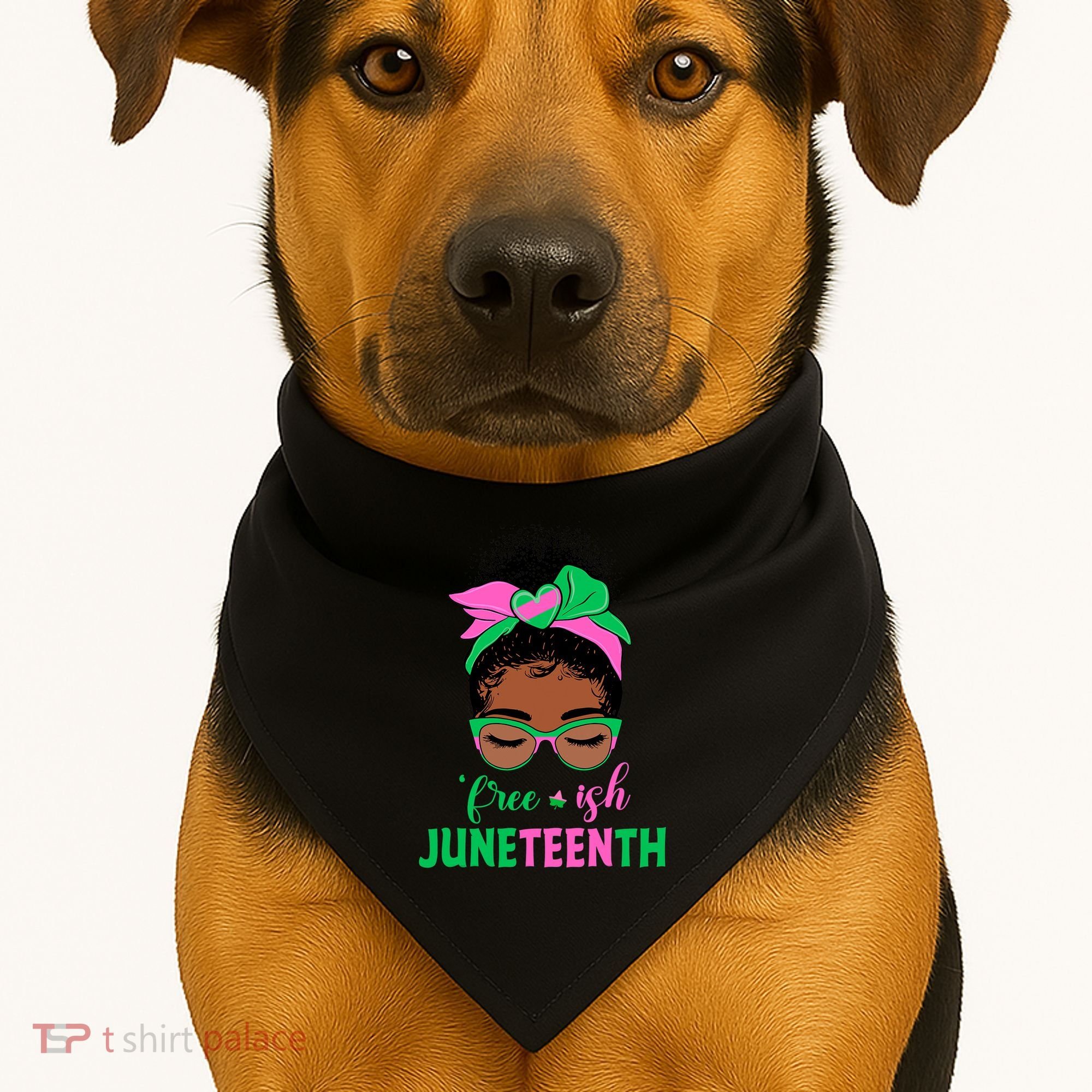 Juneteenth Aka Freeish Since 1865 Independence Day USA-Made Doggie Bandana