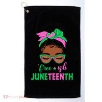 Juneteenth Aka Freeish Since 1865 Independence Day Golf Towel thumb 0