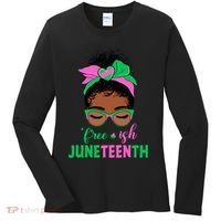 Juneteenth Aka Freeish Since 1865 Independence Day Women's Long Sleeve Shirt thumb 0