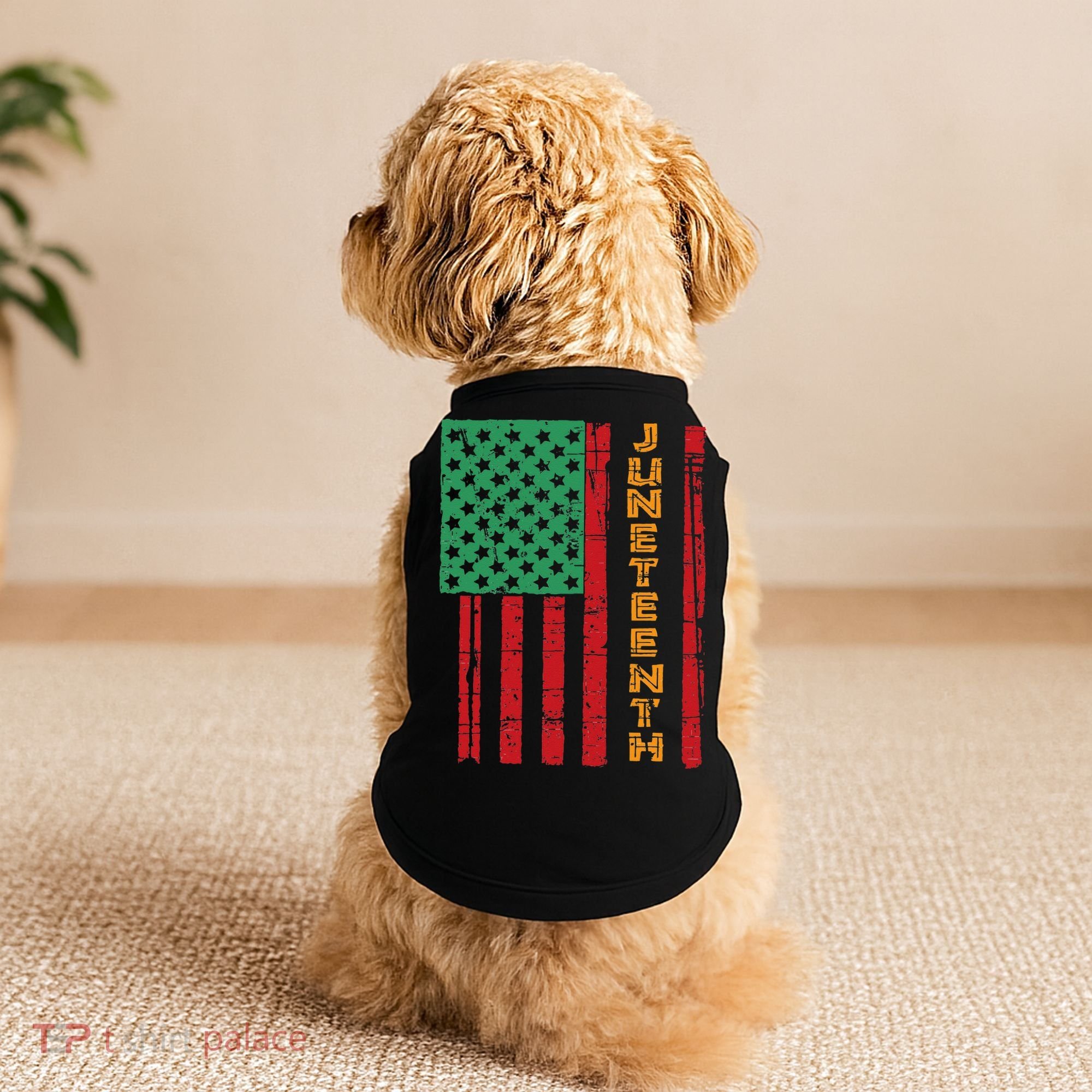 Juneteenth American Flag Doggie Tank