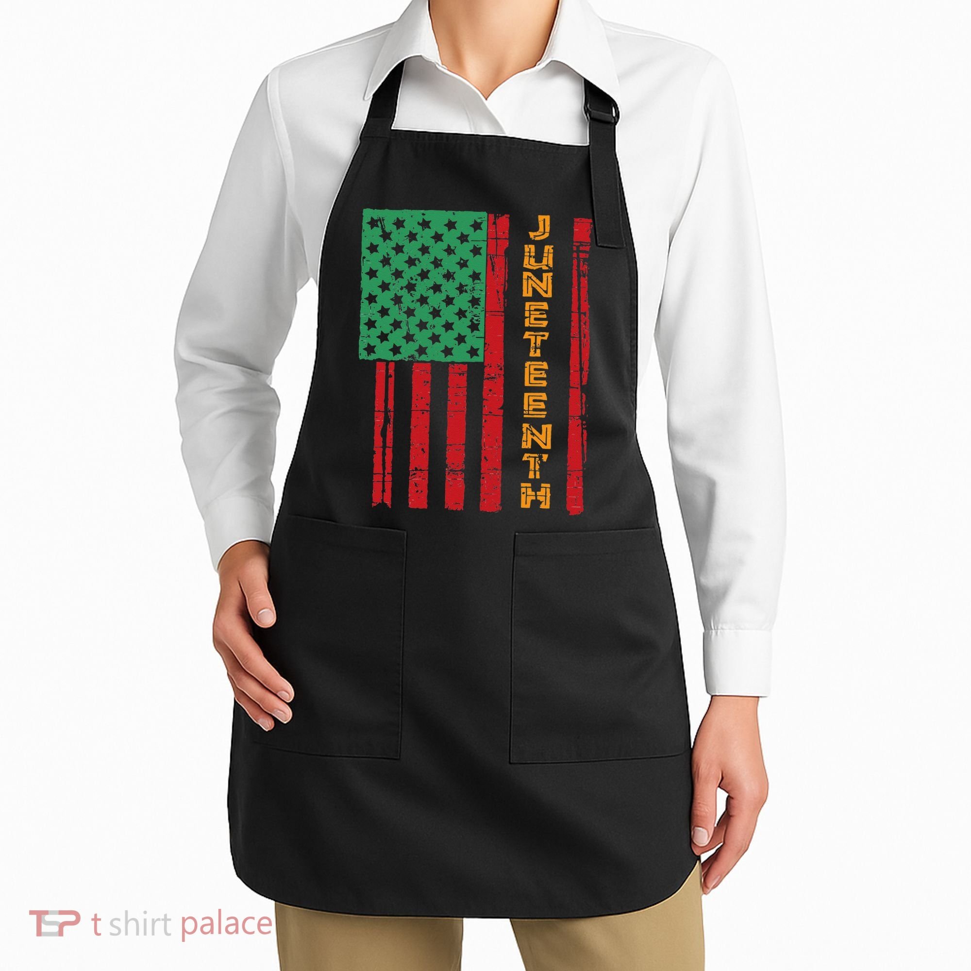 Juneteenth American Flag Apron