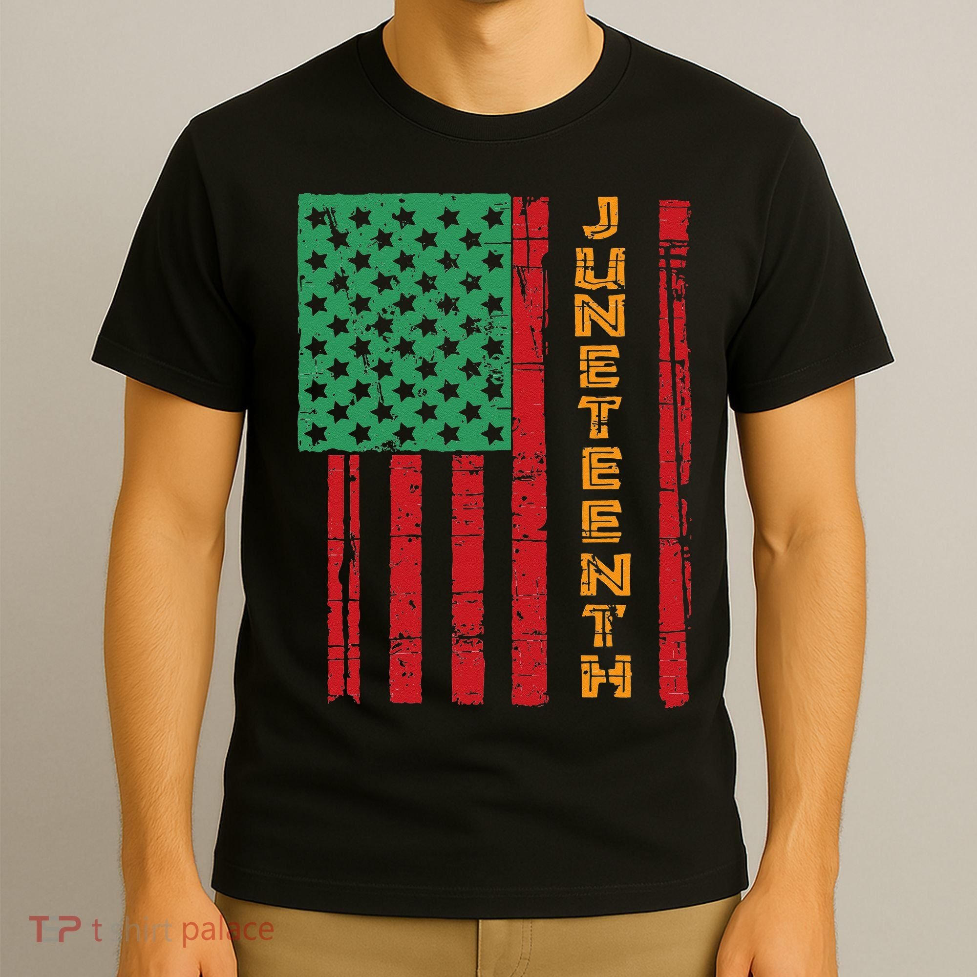 Juneteenth American Flag T-Shirt