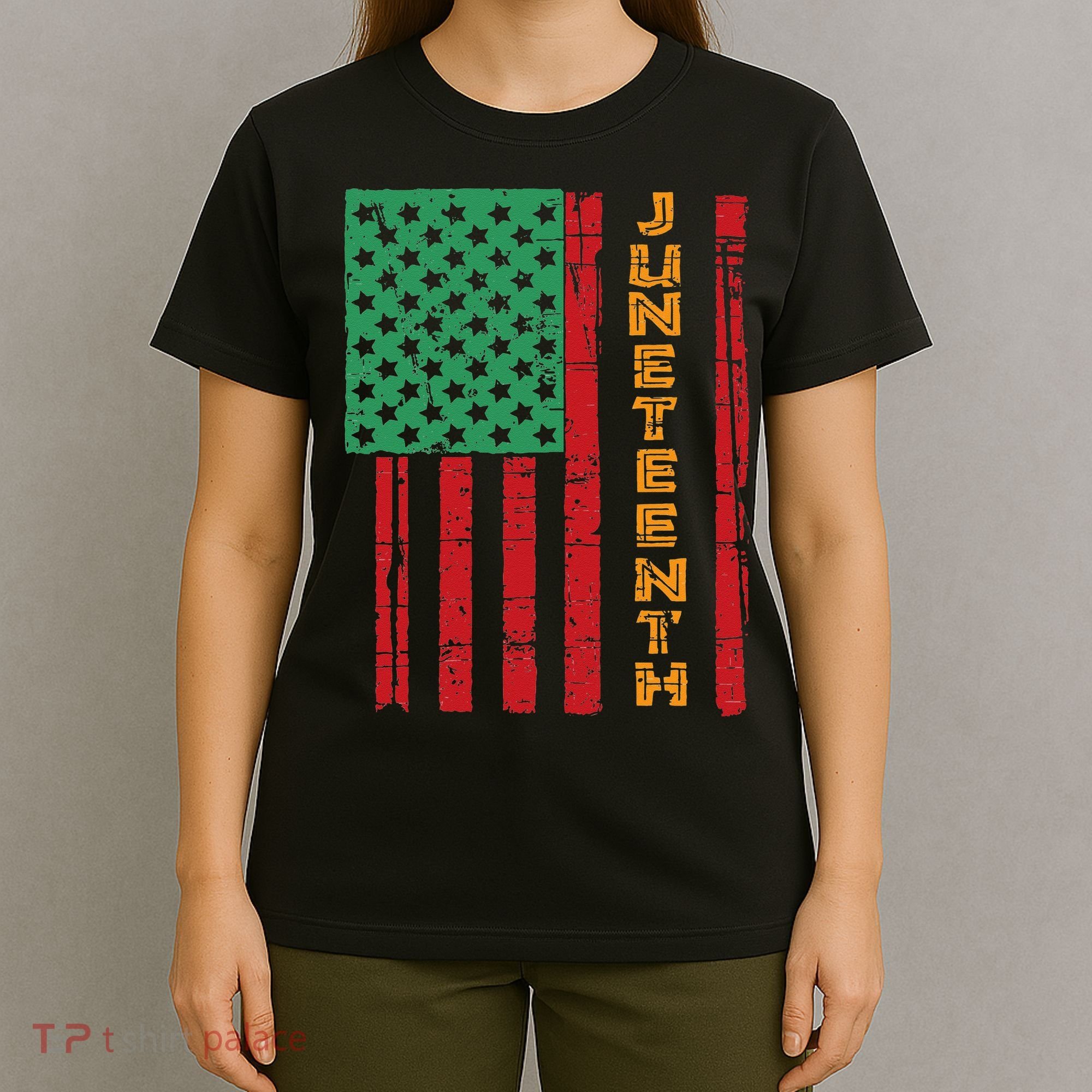 Juneteenth American Flag T-Shirt