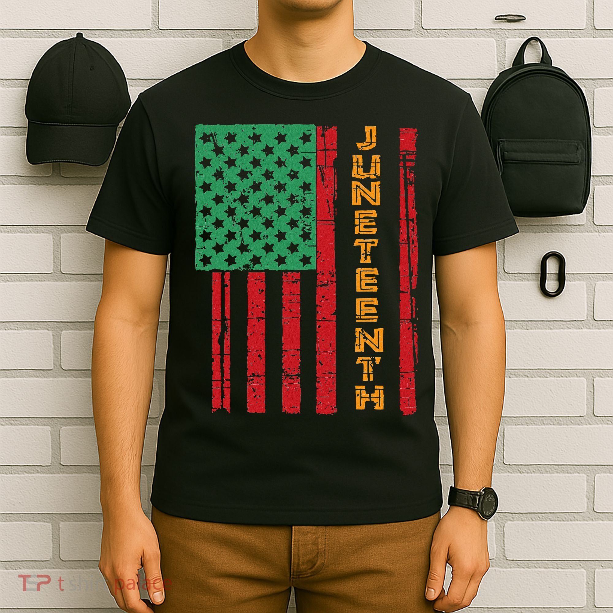 Juneteenth American Flag T-Shirt