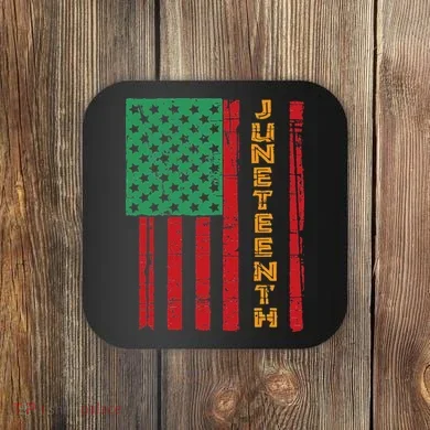 Juneteenth American Flag Coaster