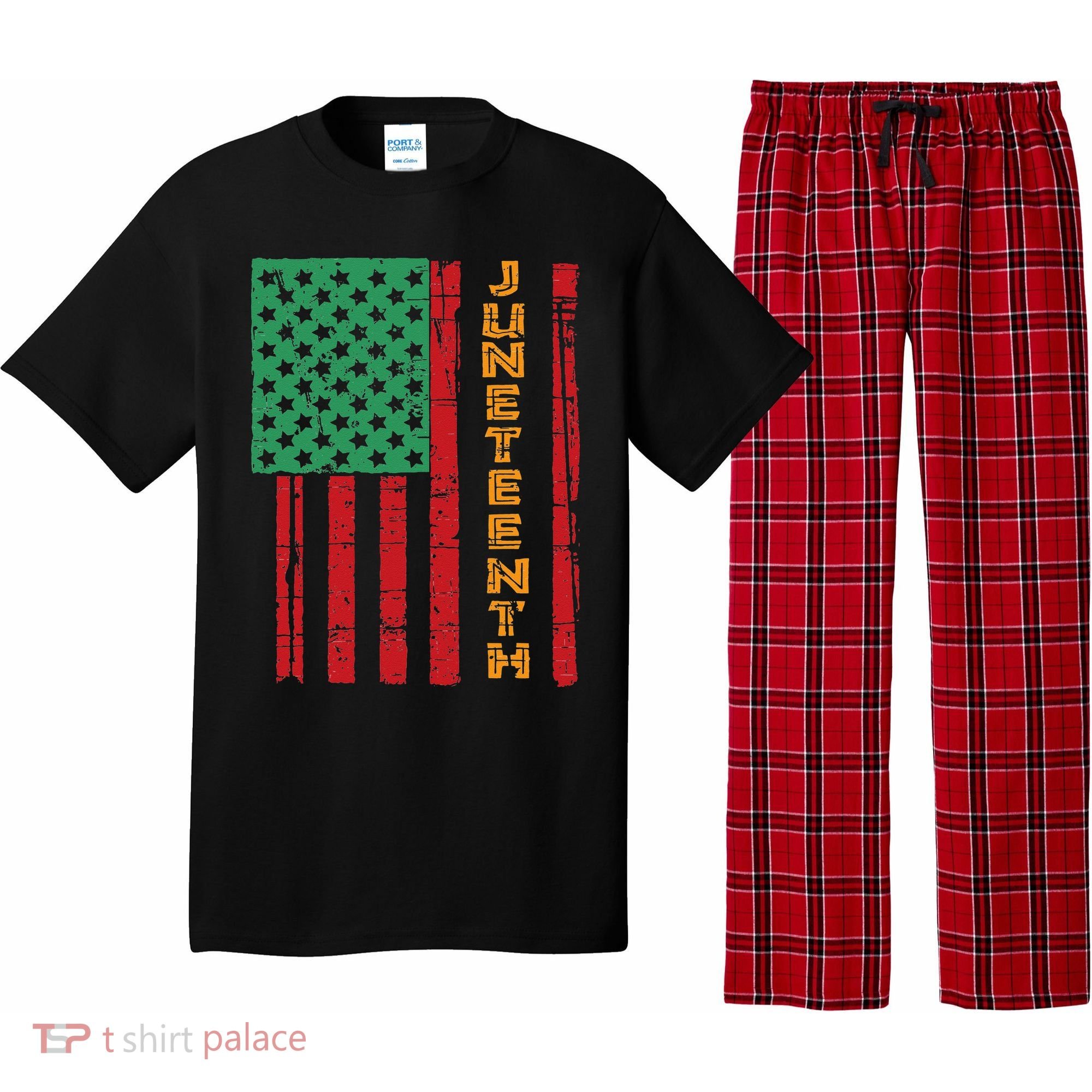 Juneteenth American Flag Pajama Set