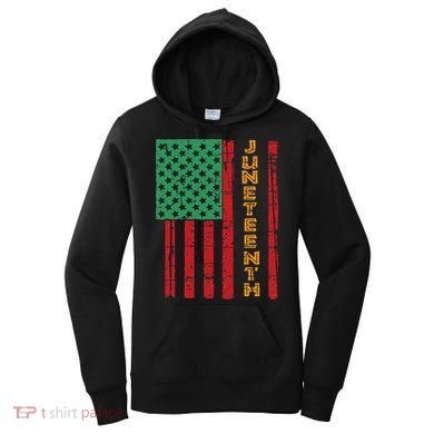 Juneteenth American Flag Women's Hoodie