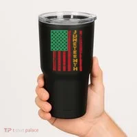 Juneteenth American Flag Tumbler thumb 2