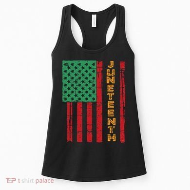 Juneteenth American Flag Women's Tank Top