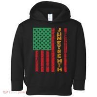 Juneteenth American Flag Toddler Hoodie thumb 0