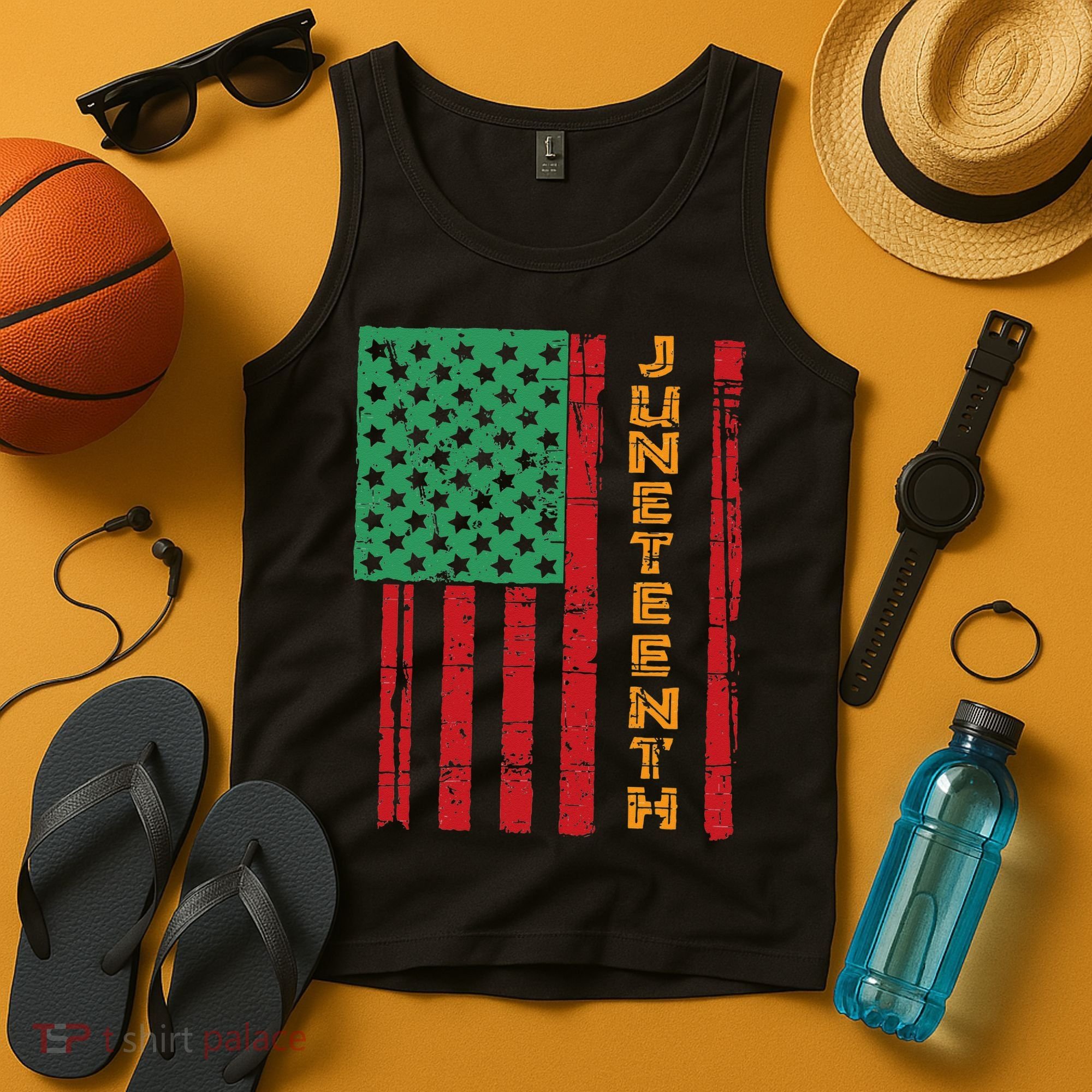 Juneteenth American Flag Tank Top