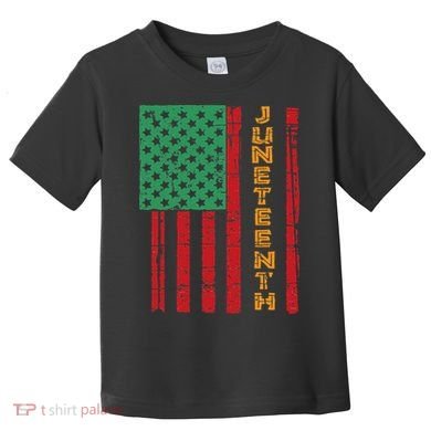 Juneteenth American Flag Toddler T-Shirt