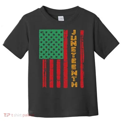 Juneteenth American Flag Toddler T-Shirt