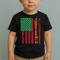 Juneteenth American Flag Toddler T-Shirt thumb 2