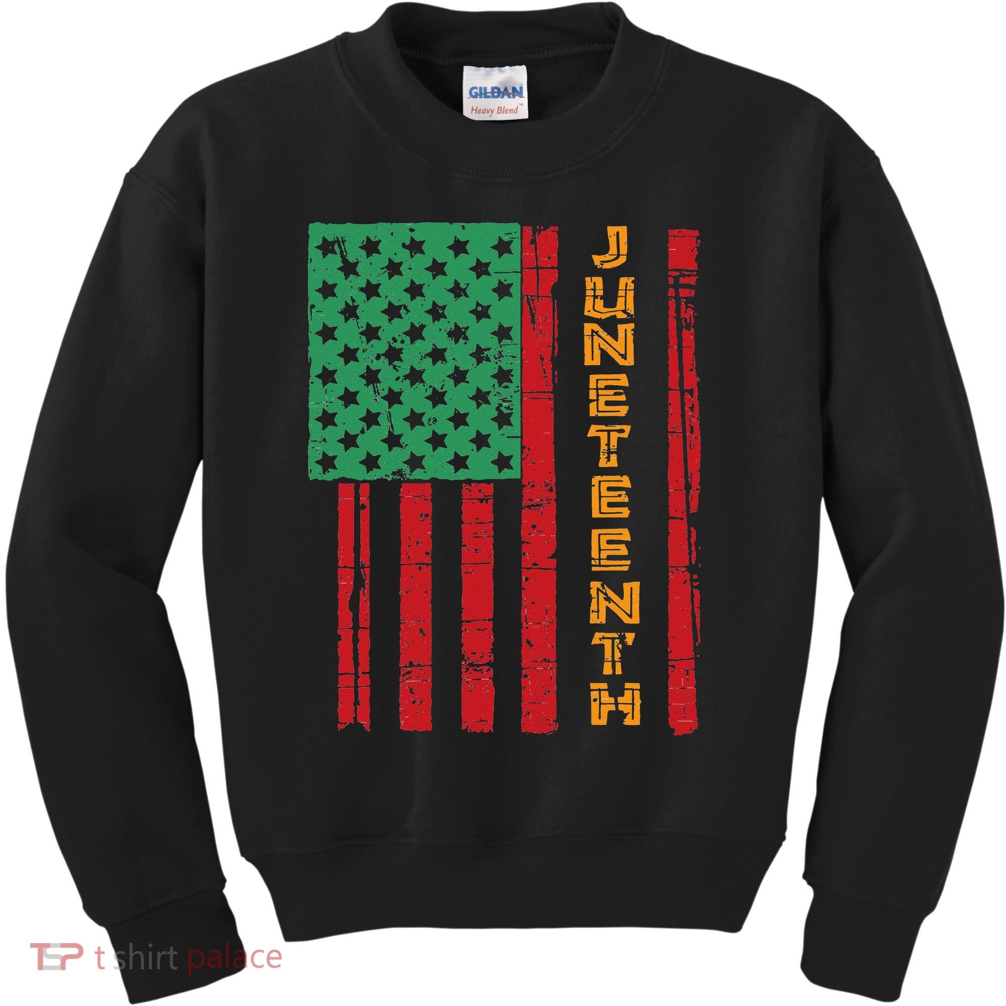 Juneteenth American Flag Kids Sweatshirt