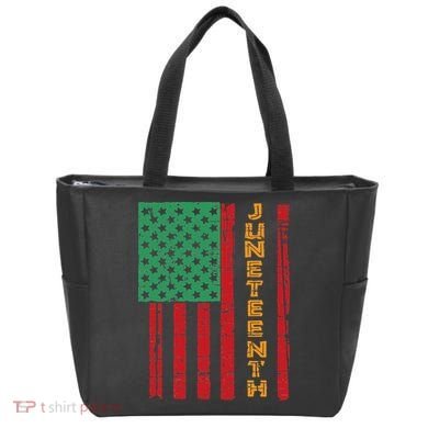 Juneteenth American Flag Tote Bag