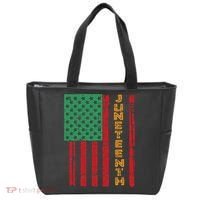 Juneteenth American Flag Tote Bag thumb 0
