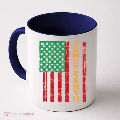 Juneteenth American Flag Coffee Mug