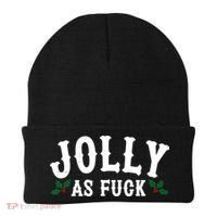 Jolly As Fuck Funny X-Mas Christmas Beanie thumb 0