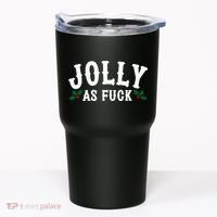 Jolly As Fuck Funny X-Mas Christmas Tumbler thumb 0