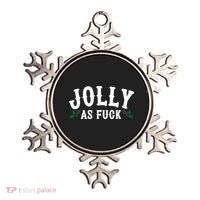 Jolly As Fuck Funny X-Mas Christmas Ornament thumb 0