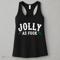 Jolly As Fuck Funny X-Mas Christmas Women's Tank Top thumb 3