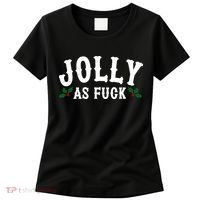 Jolly As Fuck Funny X-Mas Christmas Women's T-Shirt thumb 0