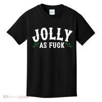 Jolly As Fuck Funny X-Mas Christmas Kids T-Shirt thumb 0