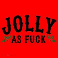 Jolly As Fuck Funny X-Mas Christmas Santa Hat thumb 1