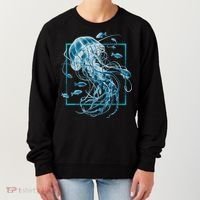 Jellyfish And Fishes In Sea Women's Sweatshirt thumb 0