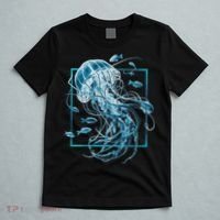 Jellyfish And Fishes In Sea T-Shirt thumb 5