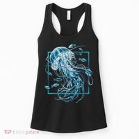Jellyfish And Fishes In Sea Women's Tank Top thumb 0