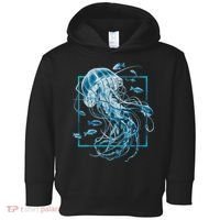 Jellyfish And Fishes In Sea Toddler Hoodie thumb 0