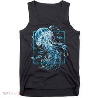 Jellyfish And Fishes In Sea Tank Top thumb 0