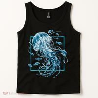 Jellyfish And Fishes In Sea Tank Top thumb 2