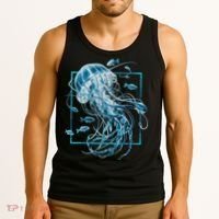 Jellyfish And Fishes In Sea Tank Top thumb 3